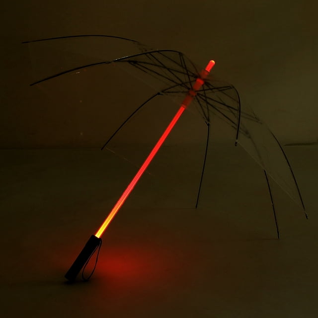 Night Walking Umbrella LED Umbrella, Umbrella Light Flashlight Umbrella, 7 Color Changing For Safely Night Walking Home