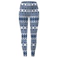 thumbnail image 5 of Christmas Leggings for Women Elastic High Waist Slim Fit Workout Yoga Pants Festive Print Holiday Leggings, 5 of 5