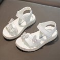 thumbnail image 6 of TOWED22 Toddler Girls Sandals Little Girls Kids Summer Shoes Toddler Sandals White,3.5, 6 of 9
