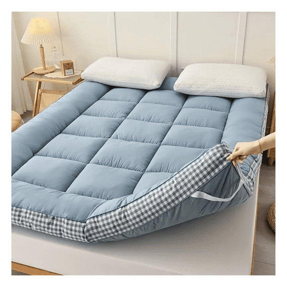 Full Size Mattress Checkered 3D Edge Design, Bed Mattress for Adults, Comfortable Sleep Mattress, Full Mattress for Guest Room, 4 Color Options
