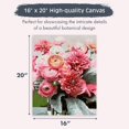thumbnail image 3 of Kit de pintura por números Pink Picasso 41x51 cm Set floral, 3 of 9