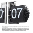 thumbnail image 4 of Horloge à Piles à Clapet, Acier Inoxydable, Horloge Rétro Numérique Réglable Facile à Lire, Design Minimaliste pour la Déco et la Collection, 4 of 8