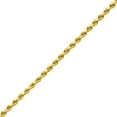 thumbnail image 2 of 14K Yellow Gold Diamond Cut Rope Chain Necklace (3.5mm, 26 inch), 2 of 4