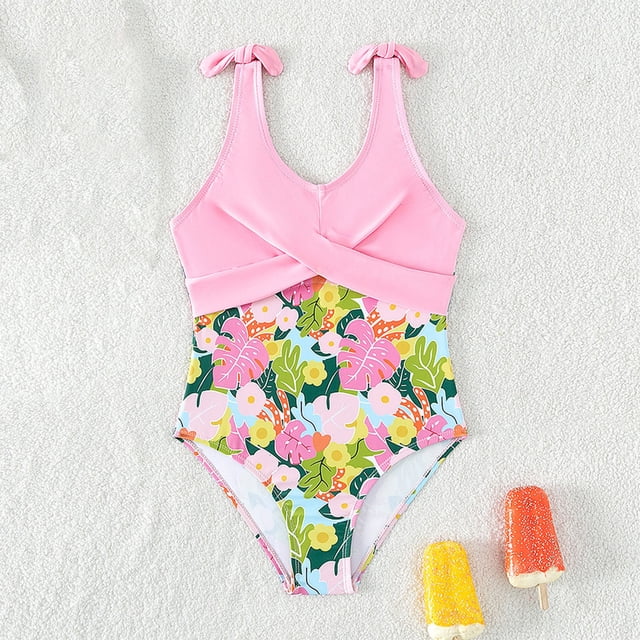 Girl Swimsuit 1 Piece Bathing Suits Quick Dry Fashion Baby Girl Swimsuit 11-12 Years