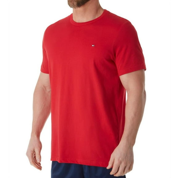 Men's Tommy Hilfiger 09T3139 Core Flag Crew T-Shirt (Mahogany L)
