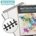 thumbnail image 5 of Agptek 2 Packs 70 Sheets Watercolor Paper Pad Acid-Free for Watercolor Painting & Wet Media, 5 of 7