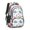 Dinosaur and Floral-3, variant on Dinosaur and Floral Off White Pattern Backpack for School, Cute School Bag with Adjustable Shoulder Straps and Padded Back, 16.9"x12.6"x5.9"