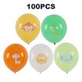 thumbnail image 2 of 100PCS Animal Balloons 12 Inch Cartoon Animal Pattern Natural Latex Party Balloons for Party Decorations Theme Birthday, 2 of 7