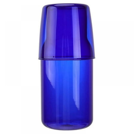 

18.6 oz Blue Transparent Candy Color Glass Teacup Set Simple Heat-Resistant Drinking Juice Cup with Tea Pitcher Water Bottle