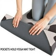 thumbnail image 3 of Beige and Black Of Leopard Print Hot Yoga Mat Towel Non Slip for Hot Yoga - Quick-Drying Yoga Mat Cover with 4 Corner Pockets with Travel Bag - Hot Yoga Towel Non Slip 74"x26", 3 of 6