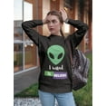 thumbnail image 2 of I Want, To Believe Sweatshirt Women -GoatDeals Designs, Female Medium, 2 of 4