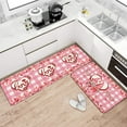 thumbnail image 6 of Valentines Day Kitchen Mat, Valentines Kitchen Rugs, Valentine Gnomes Kitchen Mats for Floor Non Slip Set of 2 Piece Gifts for Home Office Laundry Decorations, 17x29+17x47 Inch, 6 of 6
