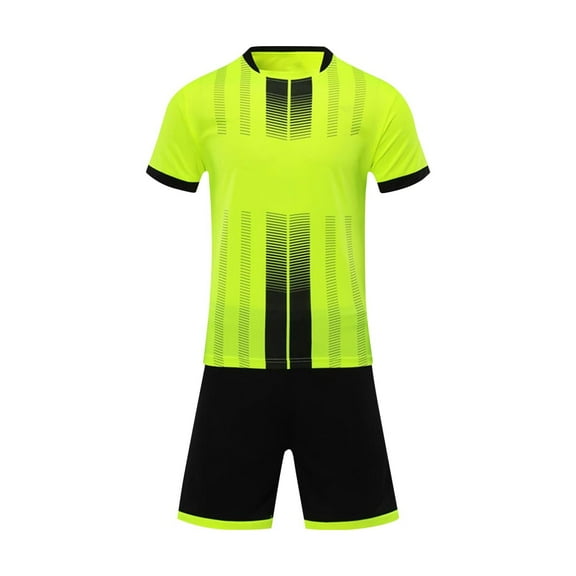 Kids Football Jersey Set for Boy Girl, Custom Soccer T-Shirt for Child Youth School Team Sports Uniform