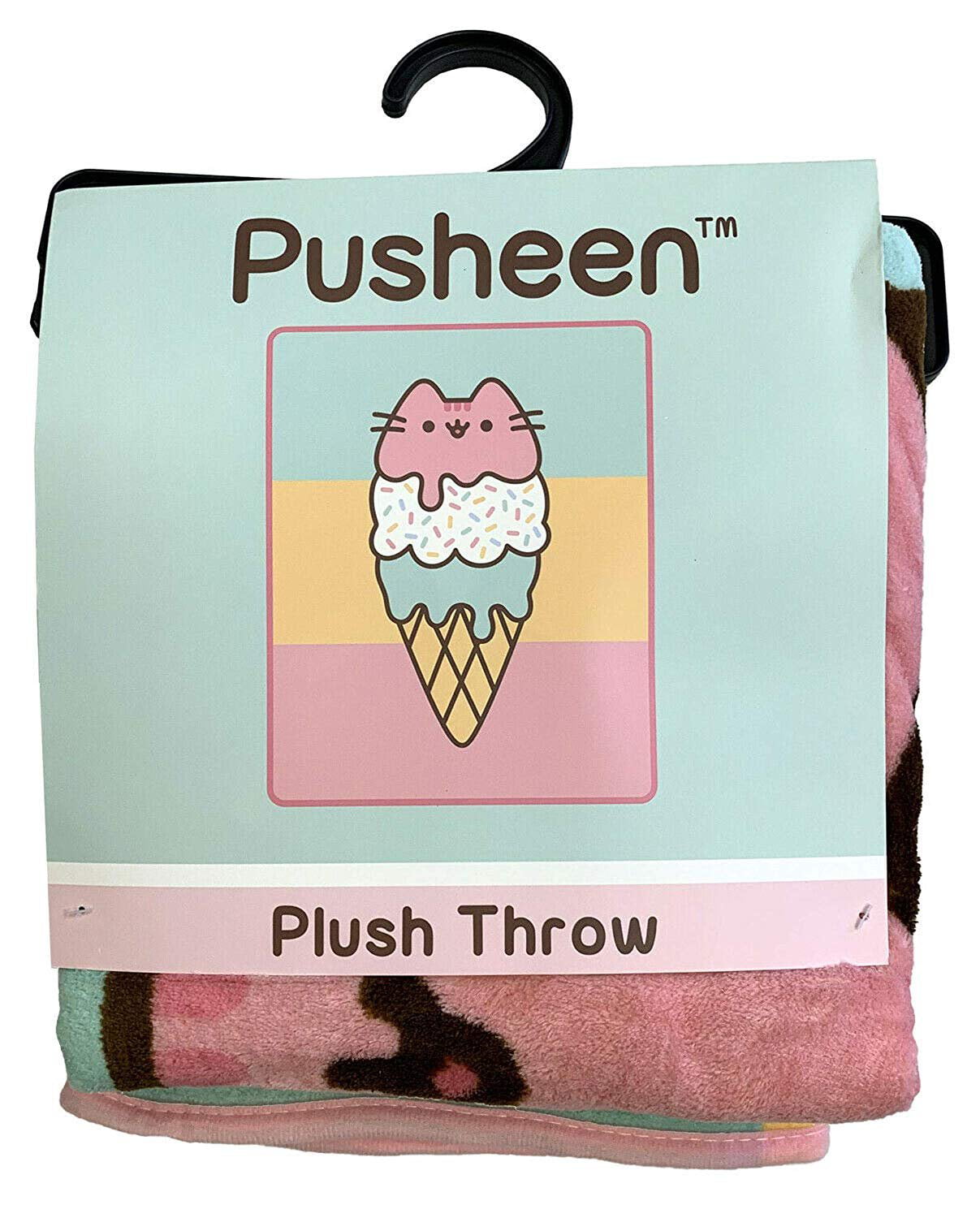 Pusheen Mermaid Beach Pastel Plush Throw Blanket 48"X60" 