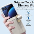 thumbnail image 5 of for Motorola Razr Plus 2023 Case with Hand Strap, Premium PU Leather Moto Razr+ Case for Women Girls, Shockproof Protective Slim Case for Motorola Razr Plus 2023, White, 5 of 13