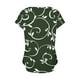 thumbnail image 5 of Fiudx Ofertas Flash Del Día Top Informal de Primavera y Verano de Manga Corta con Cuello En V para Mujer, 5 of 6