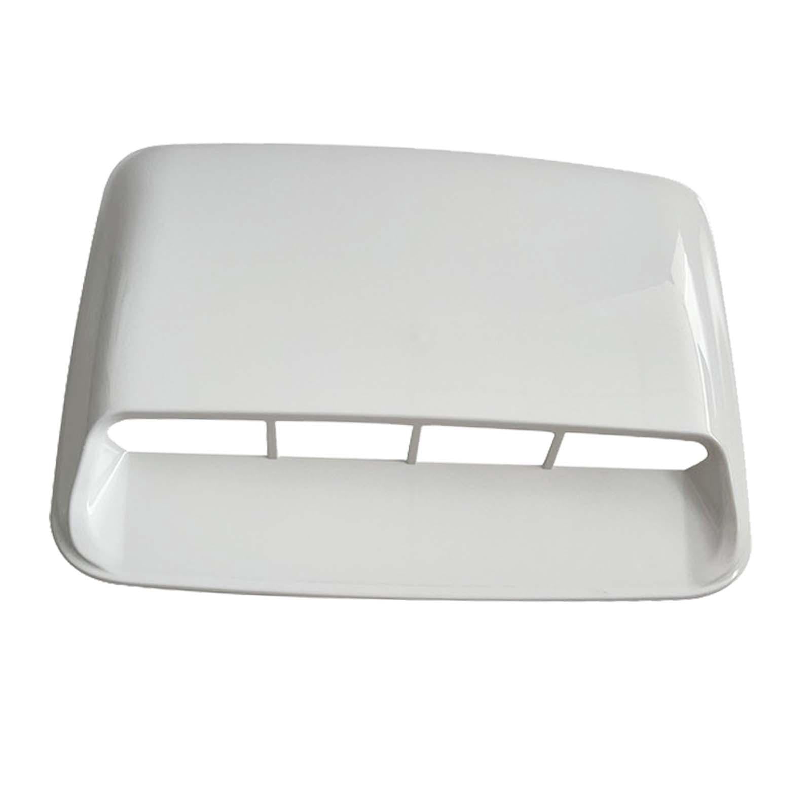 Nishiyuenyi Hood Body Air Decorative Intake Replaces Car Hood Vent for Car Modification White