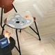 thumbnail image 4 of Cojín redondo para silla - Grueso y mullido cojín para escritorio y hogar, cojín cálido de invierno con fondo antideslizante, 15" de diámetro, 4 of 7