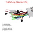 thumbnail image 3 of Toystoory Controlador de bicicleta eléctrica de 6 cables con medidor de pantalla LCD 24 V/36 V/48 V 350 W Kit de controlador sin escobillas de Ciclismo, 3 of 6
