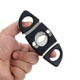 thumbnail image 4 of LUBINSKI Black Cigar Cutter Sharp Knife Cigar Guillotine Professional Stainless Steel Accessories Tobacco Clipper Luxury (EC-102L), 4 of 7