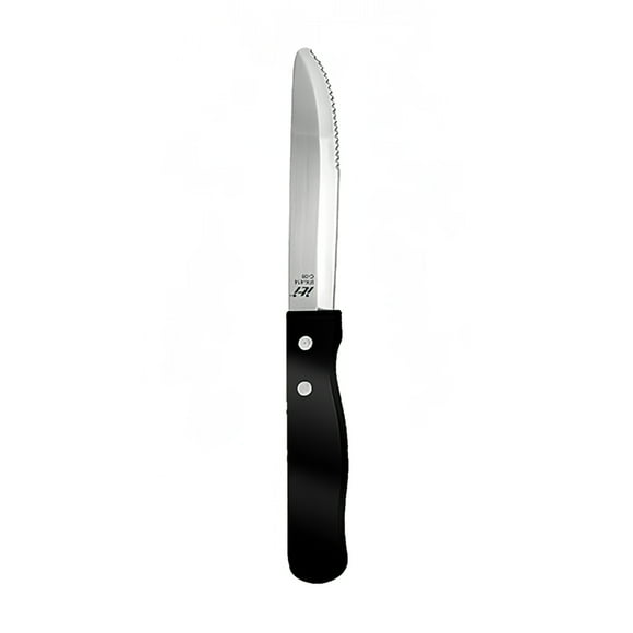 ITI IFK-414 9 7/8" Steak Knife - Stainless Steel w/ Black Poly Handle