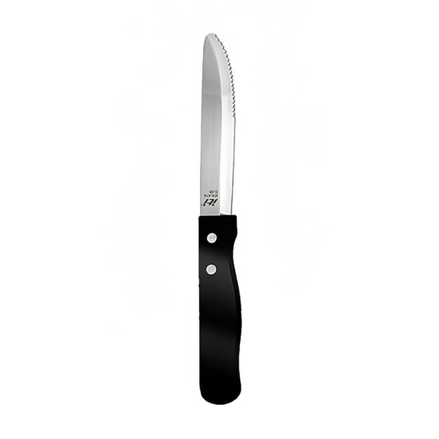 ITI IFK-414 Couteau à Steak 9 7/8 Pouces - Acier Inoxydable avec Manche en Poly Noir