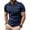 Dark Blue, variant on Men's Golf Shirts Classic Quarter Zipper Shirts Lapel Collar Pullover Tops Fashion Muscle Fit Athletic Tops Dark Blue XXL