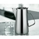 thumbnail image 2 of Cafetera de agua de acero inoxidable,Tetera tipo jarra para té,Lanzador,Jarra tetera,Suministros para restaurantes,Acero inoxidable,Mango de tapa abatible, 2 of 8