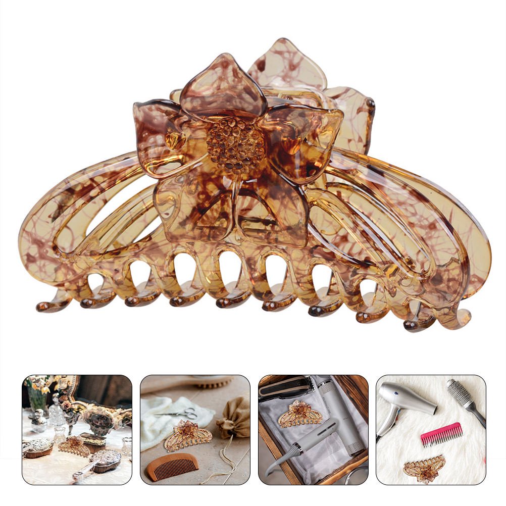 ETEREAUTY 1Pack Claw Hair Clips for Women Resin Material Decorative Use for Daily Life