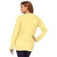 thumbnail image 3 of Jessica London Women's Plus Size Fine Gauge Button-Front Cardigan, 3 of 3