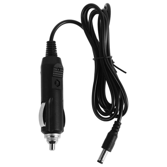 Cigarette Lighter Extension Cord with Switch for Car Use Black Plastic and Metal 12V 24V