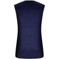 thumbnail image 3 of Men'S Summer Sleeveless Well-Fitting Loose Muscle Sports Round-Neck Vest Sleeveless Tank Tops Crewneck Solid Loose Fit Shirt Navy 2XL, 3 of 5