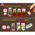 thumbnail image 3 of U8MO 2ml ~ 100ml Plastic Lid Glass Vial Jars Containers Essential Oil Bottle-7# 10ml 22*50mm, 3 of 9