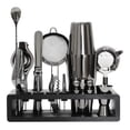 thumbnail image 1 of NU Creations | First Class Mixology 17-pc Cocktail Shaker Bartender Set | Rust &amp; Leak Resistant with Sustainable Bamboo Stand for Home &amp; Parties, 1 of 5