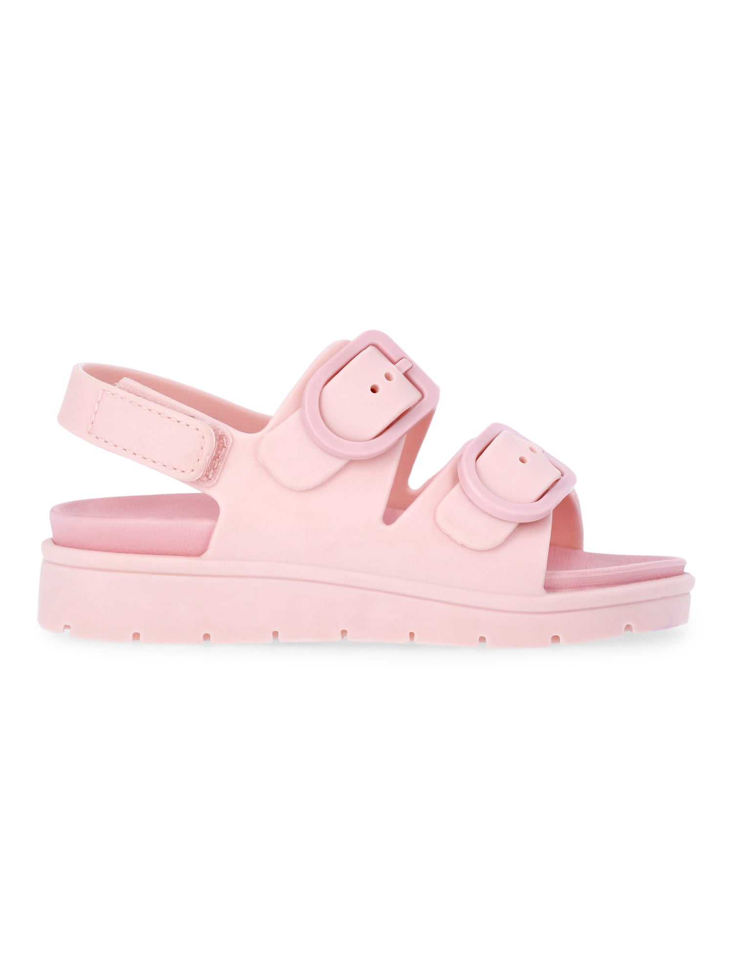 Wonder Nation Toddler Girls Two Buckle Jelly Sandals