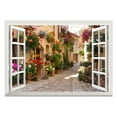 thumbnail image 1 of Pegatinas de pared para ventanas falsas Rose Lane, ventanas de apertura falsa para sala de estar y dormitorio 50cmx70cm, 1 of 5