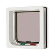 Cat Mate 4-Way Locking Cat Door – Weather-Resistant Magnetic Pet Door with door liner for Indoor/Outdoor Use