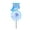Blue, variant on Child Friendly Owl Windmill Outdoor Decoration Whirling Motion Toy Plastic Fabric Easy Install Yard Landscape Art