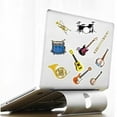 thumbnail image 5 of 50 Pcs Musical Instrument Stickers for Water Bottles Laptop Phone Computer Guitar Skateboard Music Lovers Waterproof Aesthetic Decals for Kids Teens Adults, 5 of 7