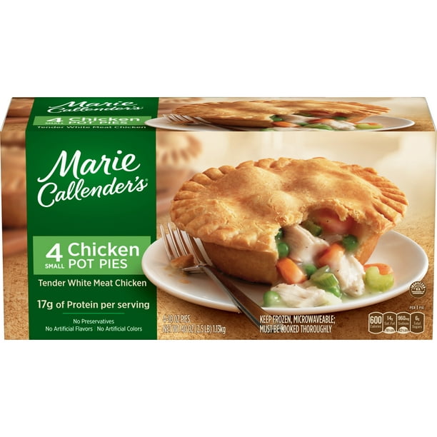 Marie Callenders Frozen Pot Pie Dinner Chicken Multi-Pack 4-Count 10 Ounce - Walmart.com ...