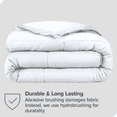 thumbnail image 4 of Bare Home Ultra-Soft Comforter Duvet Insert - Goose Down Alternative - Full, White, 4 of 7