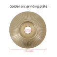 thumbnail image 2 of Worallymy Disco abrasivo Amoladora angular Disco abrasivo Herramienta de pulido de carpintería Muela abrasiva de plástico de madera Oro Arco 85 mm Worallymy JD735805353, 2 of 7