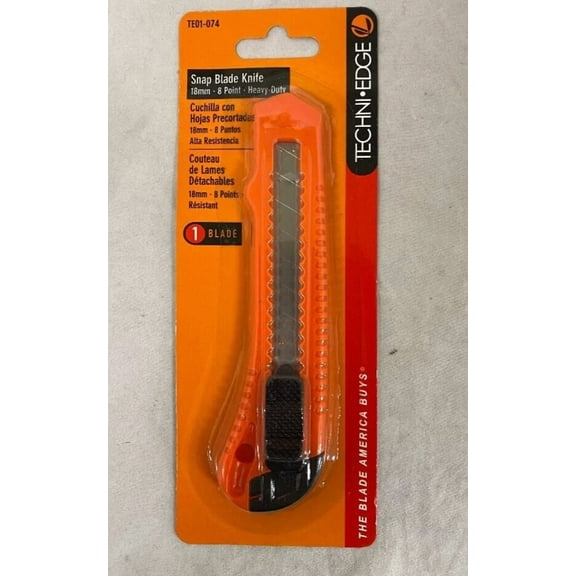 Utility Knife Box Cutter Slide Retractable Sharp Razor 18Mm Snap Off Blade