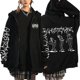 thumbnail image 3 of Sudadera con capucha con cremallera Ghostemane limitada, sudaderas con capucha con estampado gráfico, sudaderas con cremallera gótica de Metal Rock, ropa de calle Harajuku, abrigos, 3 of 3