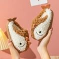 thumbnail image 2 of Generic Childs Slippers Toddler Boys And Girls Animal Slippers Autumn And Winter Plush Slippers Indoor Anti Slip Shoes Warm And Comfortable(10-10.5 Years,Coffee), 2 of 4