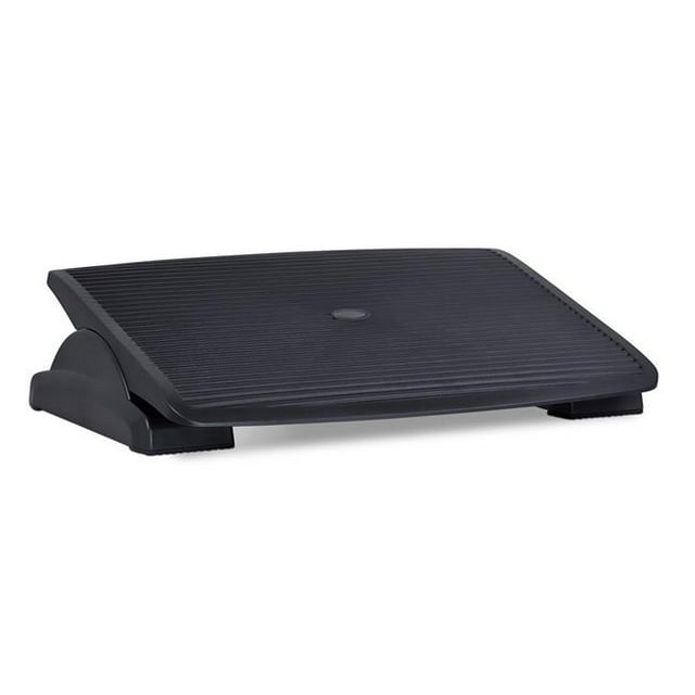 Mount-It MI-7804 18 x 14 in. Adjustable Angle & Height Office Foot Rest Stool for Under Desk Support, 3-Level Height Adjustment - Black