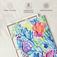 thumbnail image 6 of Elephant Stock Seashells In The Coral Wall Art - Vertical Canvas Wall Art - Living Room Wall Decor - Animal Canvas - Blue And Orange Decor By Lanie Loreth - 8" x 12", 6 of 8