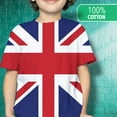 thumbnail image 3 of British Flag Union Jack All Over Youth T Shirt Multi YMD, 3 of 7