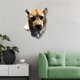 thumbnail image 4 of Escultura de cabeza de animal montada en la pared - estatua de busto de lobo/leopardo/oso, decoración de arte de resina para salón, dormitorio, oficina, bar, 4 of 6