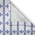 thumbnail image 3 of Ambesonne Abstract Kitchen Curtains, Butterflies Along Stars, 55"x45", Dark Ceil Blue and White, 3 of 3
